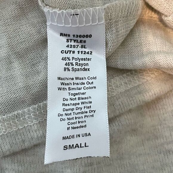 Project Social T Julia Hoodie Sweatshirt Gray Fleece Dolman Long Sleeve Pull-Ove - Picture 10 of 10